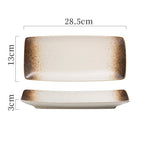 Japanese Ceramic Plates Sushi Dish Tableware Tray Cutlery